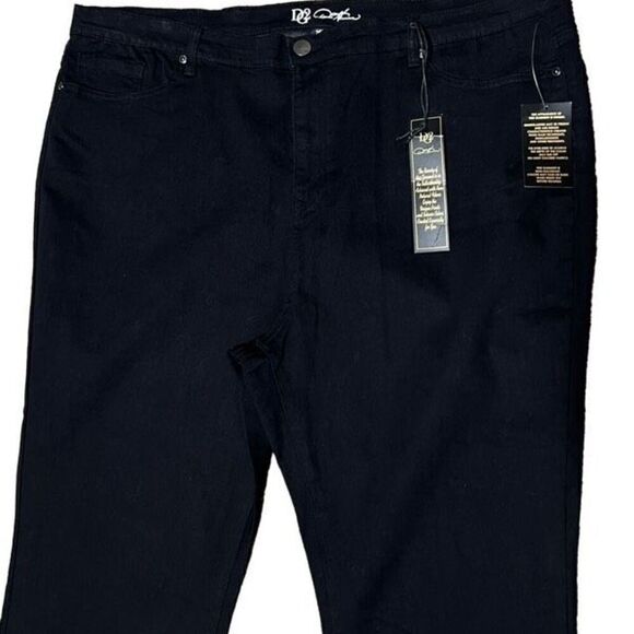 DG2 by Diane Gilman NWT Black Virtual Stretch Plus Size Jeans Size 24W - Picture 2 of 4